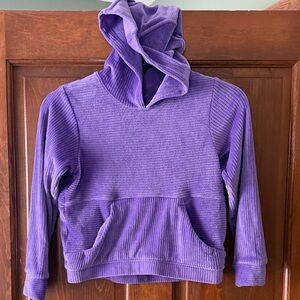All in Motion girls hooded velour sweatshirt